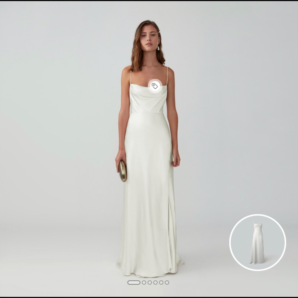 Fame & Partners Strappy Draped Gown